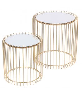 2 tables doré