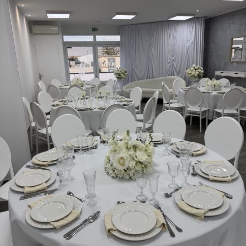 décoration de salle de réception pour mariage chic